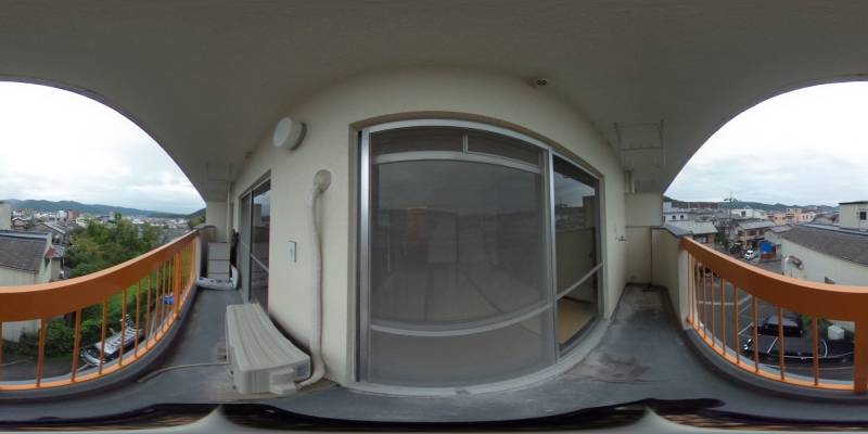 パノラマ画像バルコニー