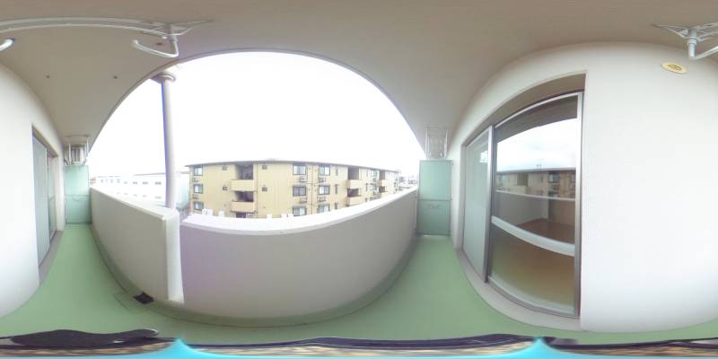 パノラマ画像バルコニー