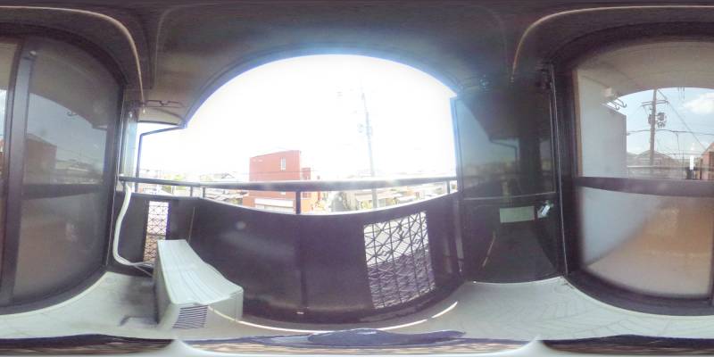 パノラマ画像バルコニー