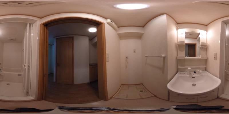 パノラマ画像洗面所