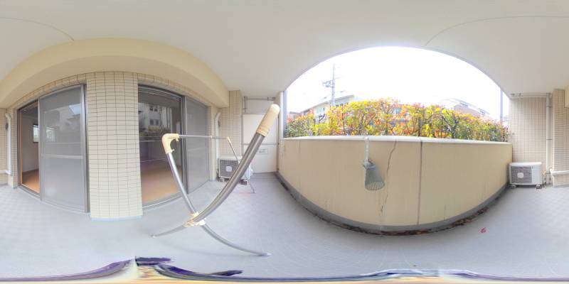 パノラマ画像バルコニー