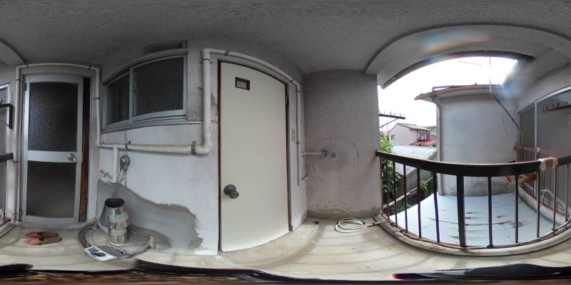 パノラマ画像バルコニー