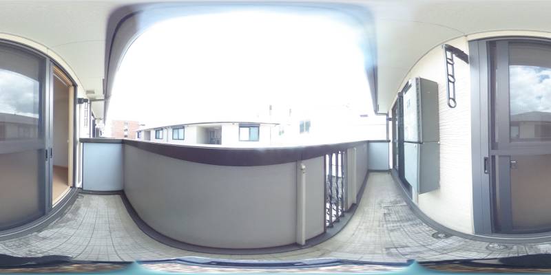 パノラマ画像バルコニー