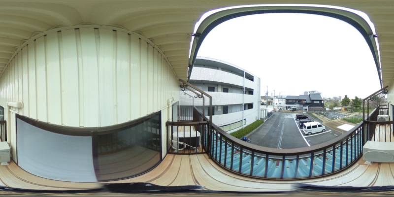 パノラマ画像バルコニー