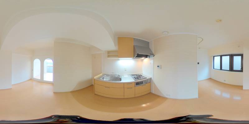 パノラマ画像キッチン