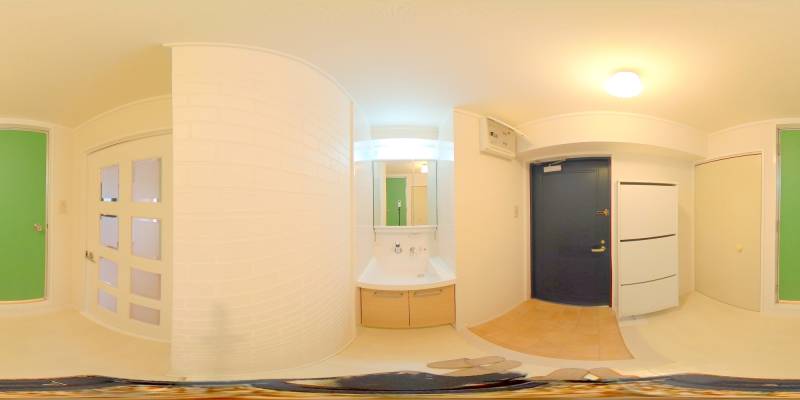 パノラマ画像洗面所