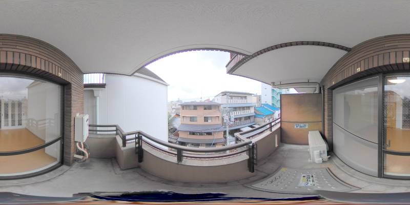 パノラマ画像バルコニー