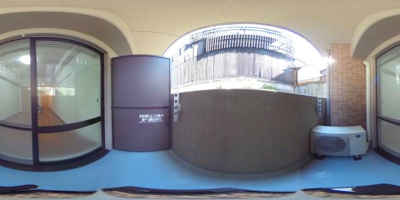 パノラマ画像バルコニー