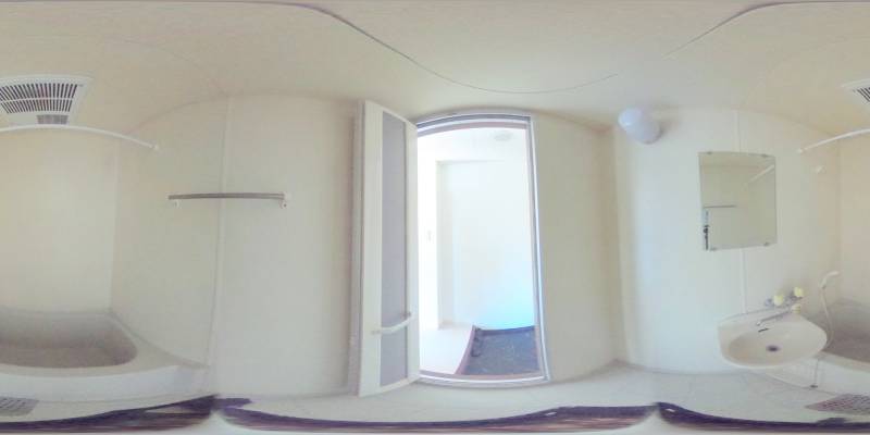 パノラマ画像バスルーム