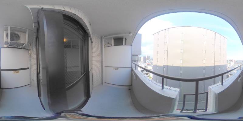 パノラマ画像バルコニー