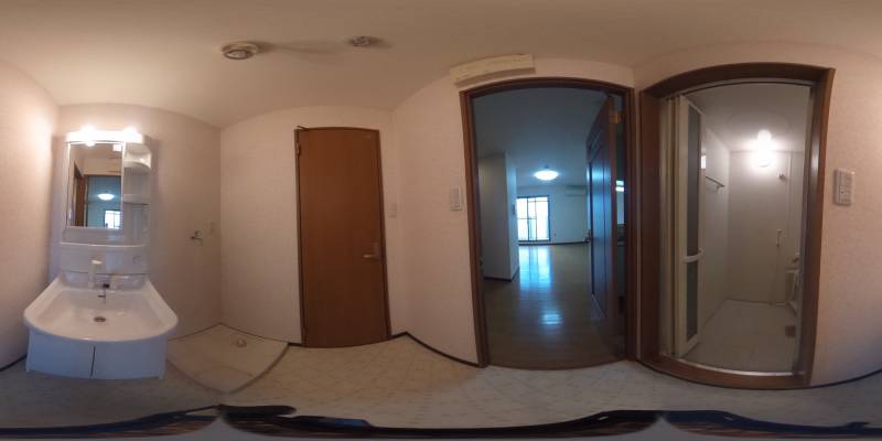 パノラマ画像洗面所