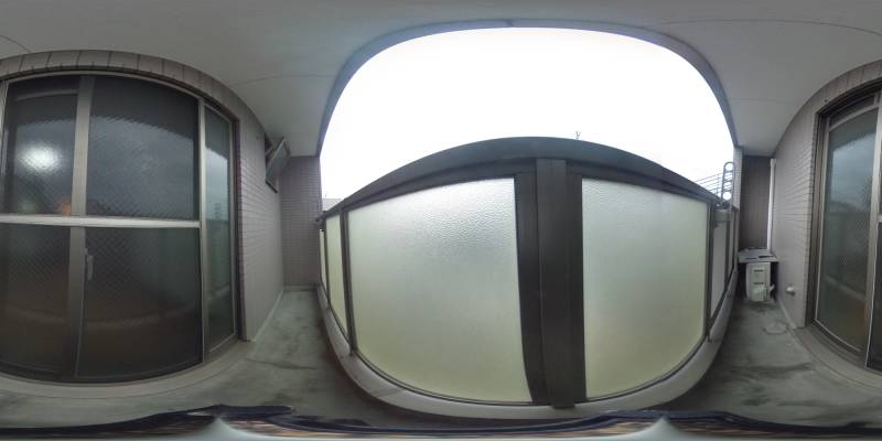 パノラマ画像バルコニー