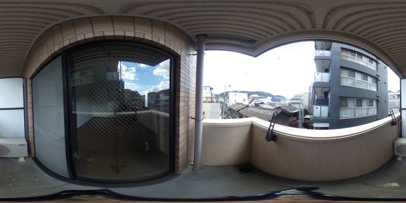 パノラマ画像バルコニー