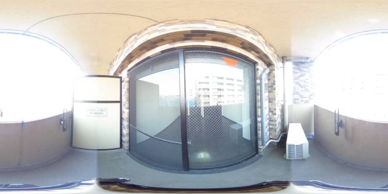 パノラマ画像バルコニー