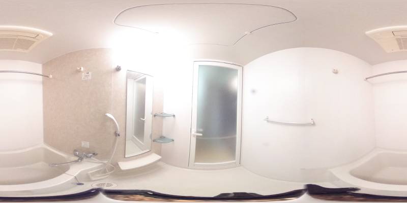 パノラマ画像バスルーム