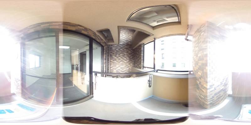 パノラマ画像バルコニー