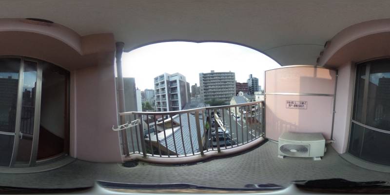 パノラマ画像バルコニー