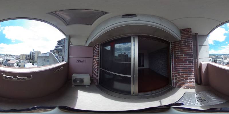パノラマ画像バルコニー