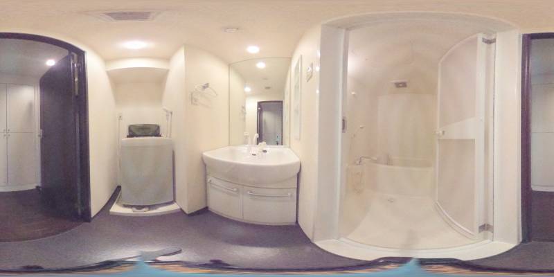 パノラマ画像バスルーム