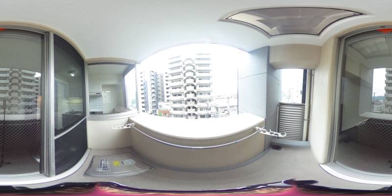 パノラマ画像バルコニー