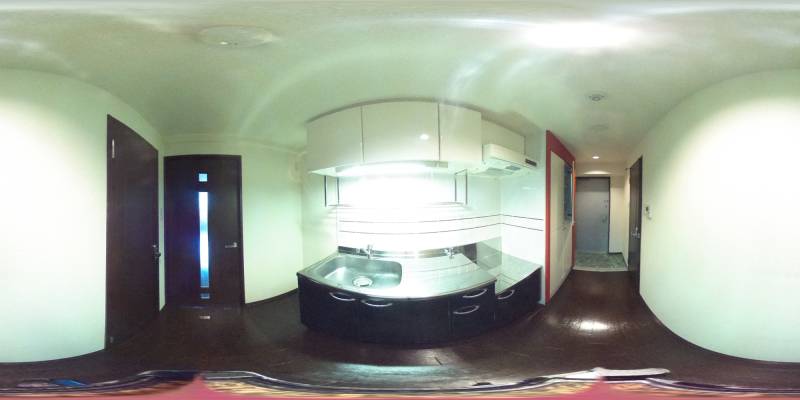 パノラマ画像キッチン