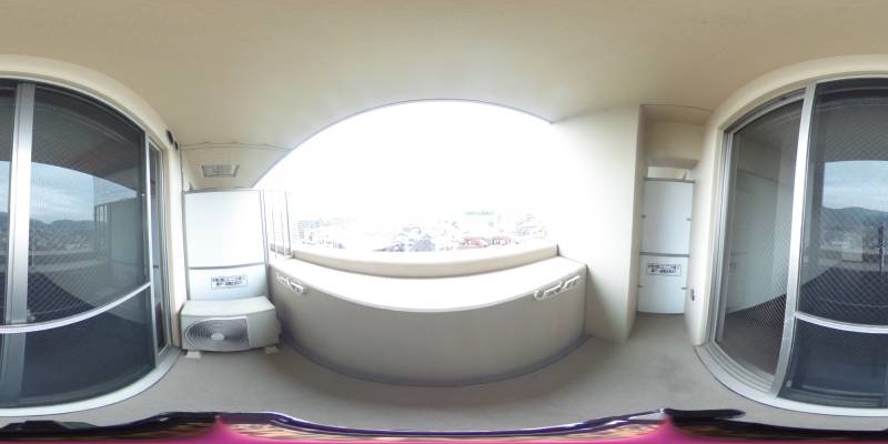 パノラマ画像バルコニー