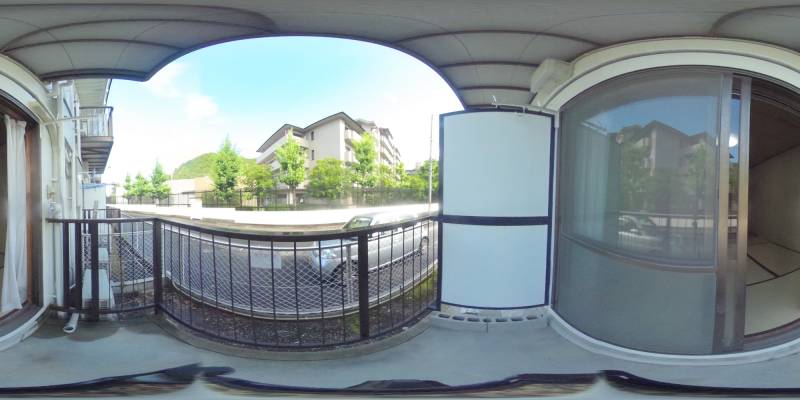 パノラマ画像バルコニー
