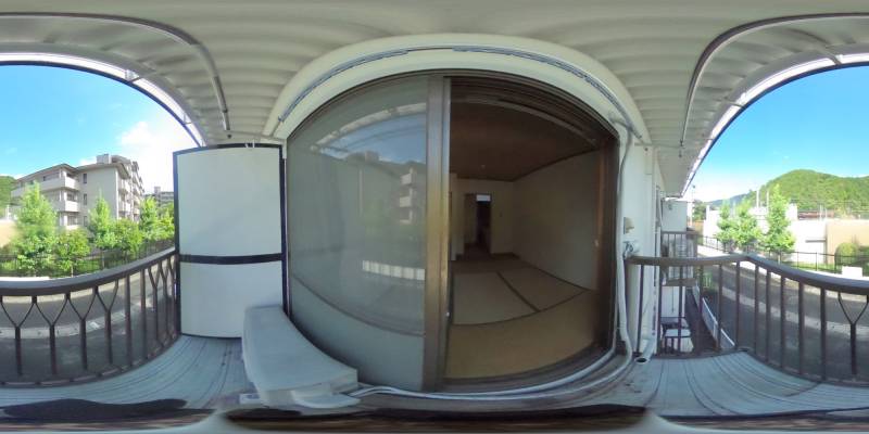 パノラマ画像バルコニー