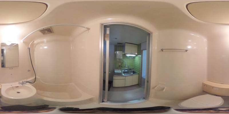 パノラマ画像バスルーム