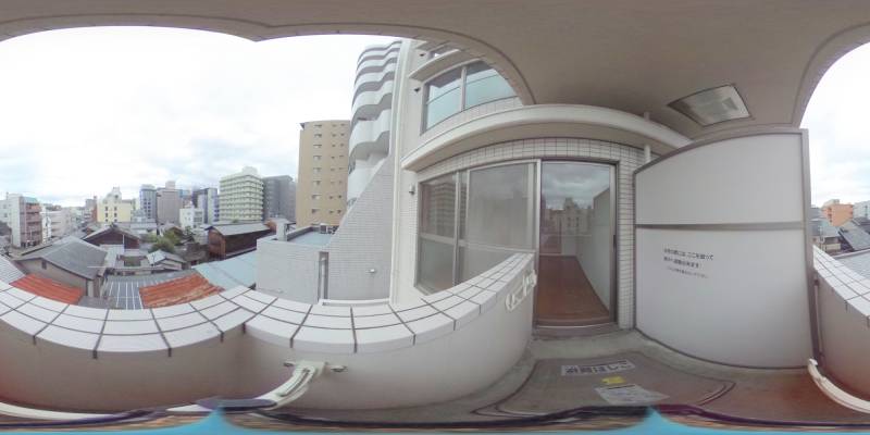 パノラマ画像バルコニー