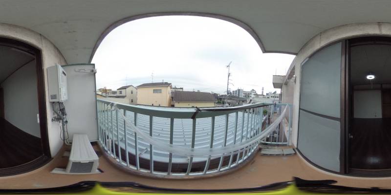 パノラマ画像バルコニー