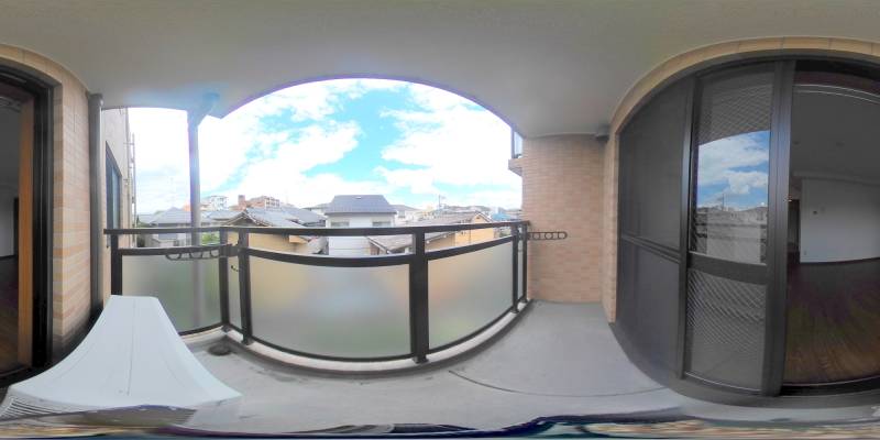 パノラマ画像バルコニー