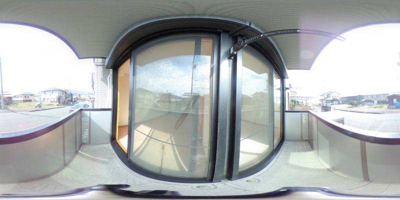 パノラマ画像バルコニー