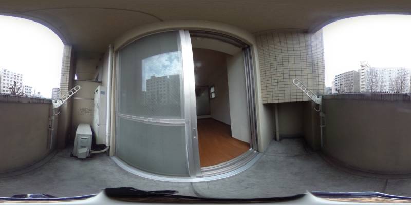 パノラマ画像バルコニー