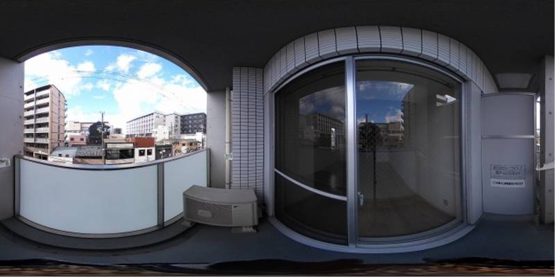 パノラマ画像バルコニー