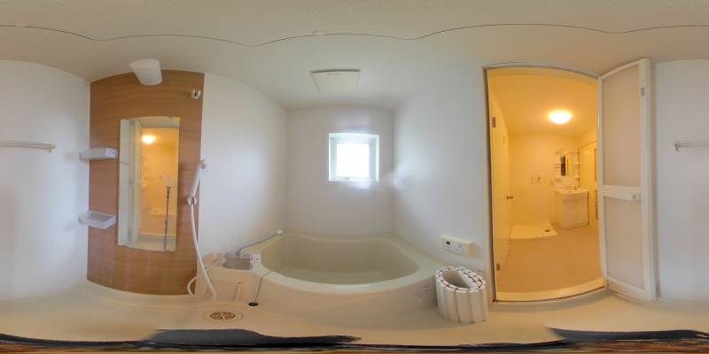 パノラマ画像バスルーム