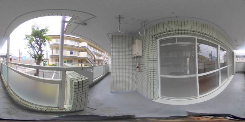 パノラマ画像バルコニー