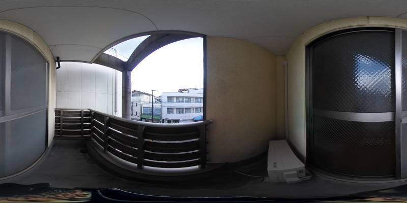 パノラマ画像バルコニー