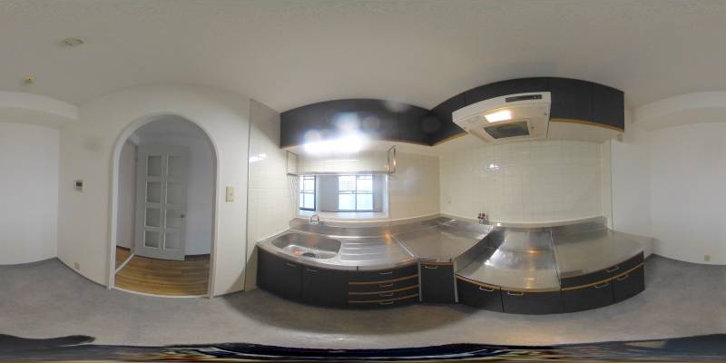 パノラマ画像キッチン