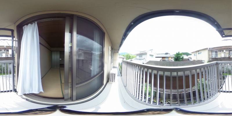 パノラマ画像バルコニー
