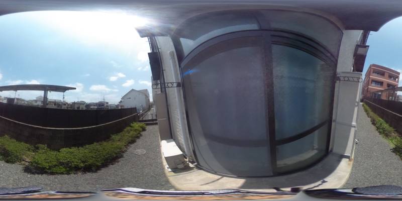 パノラマ画像バルコニー