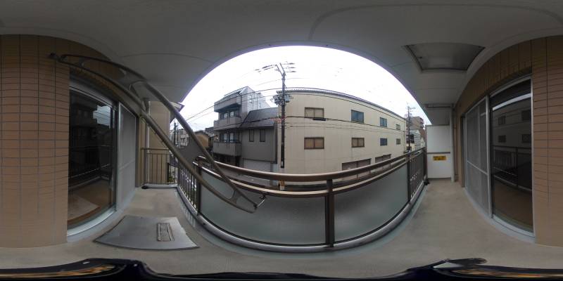 パノラマ画像バルコニー