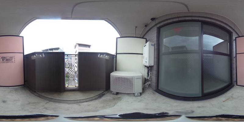 パノラマ画像バルコニー