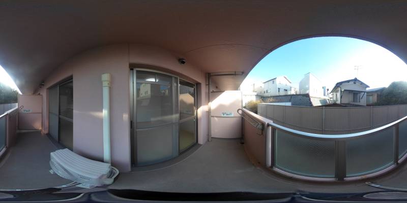 パノラマ画像バルコニー