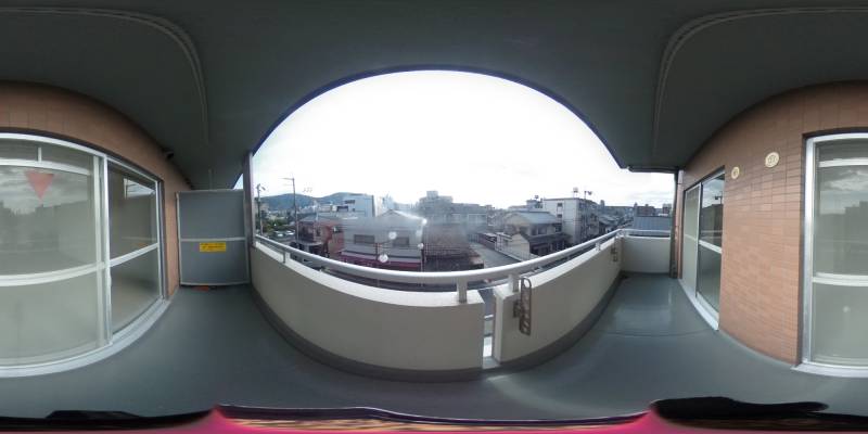 パノラマ画像バルコニー