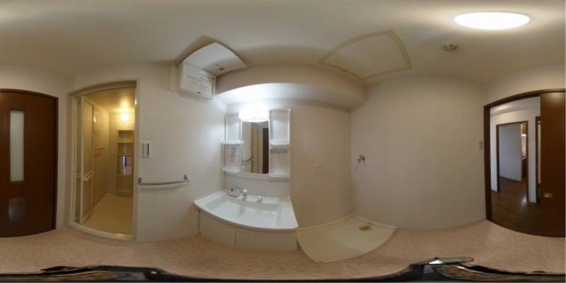 パノラマ画像洗面所