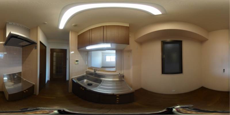 パノラマ画像キッチン