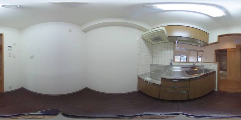 パノラマ画像キッチン