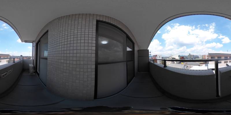 パノラマ画像バルコニー