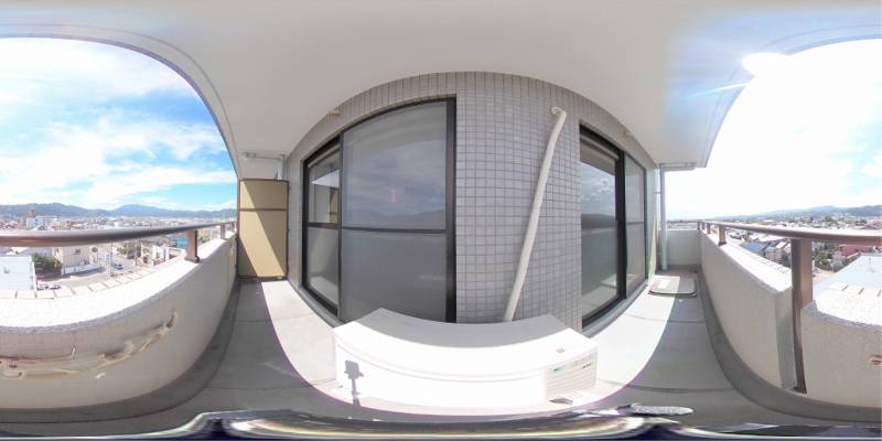 パノラマ画像バルコニー